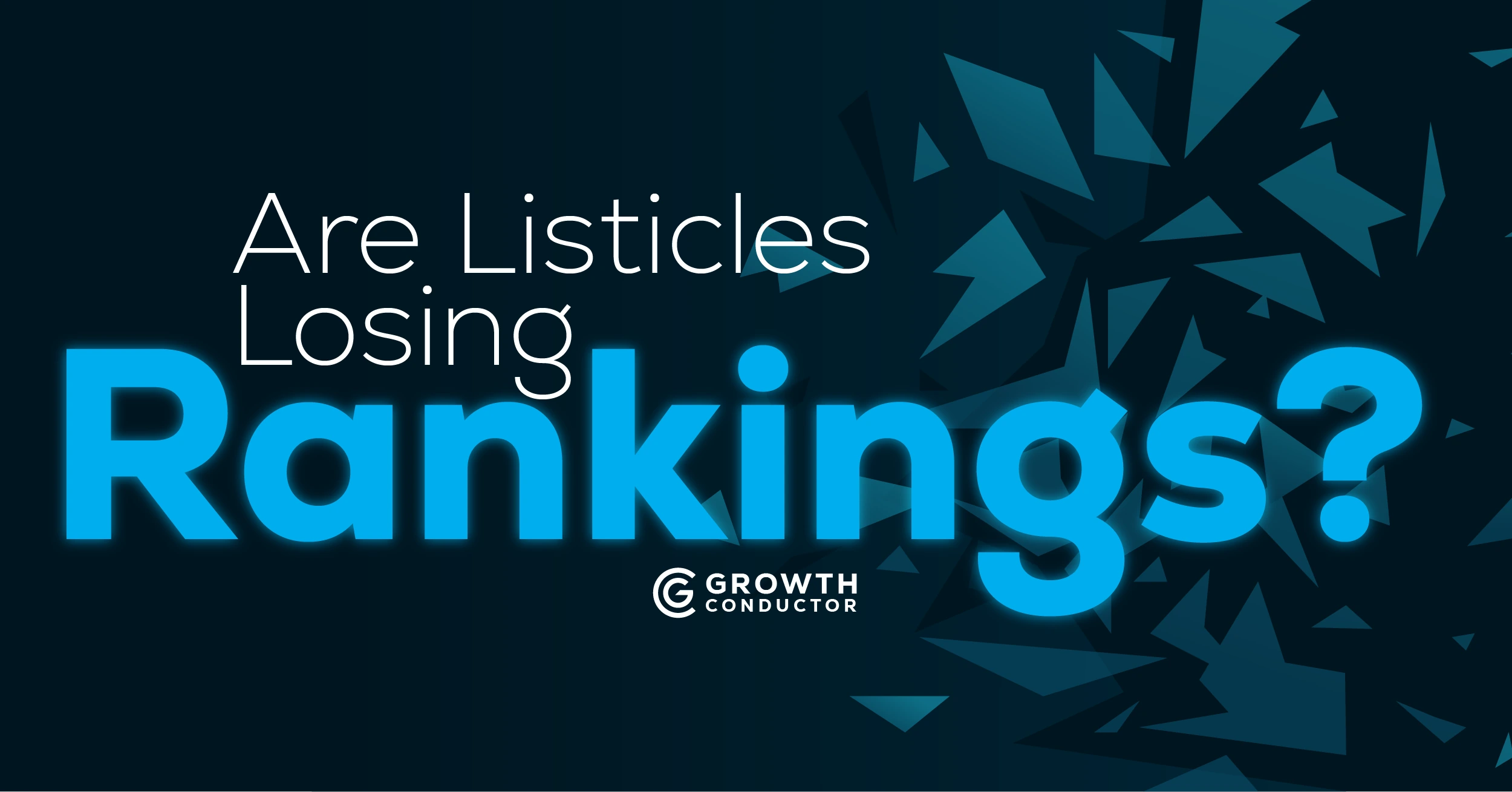 Abstract visualization of listicle content quality — some list items stable, others fragmenting — representing February 2026 algorithm changes